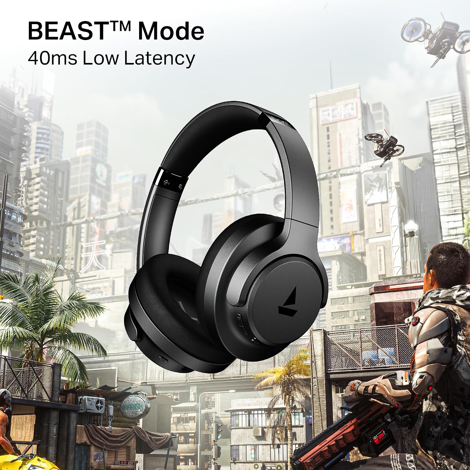 boAt Rockerz 512 Hybrid Headphones