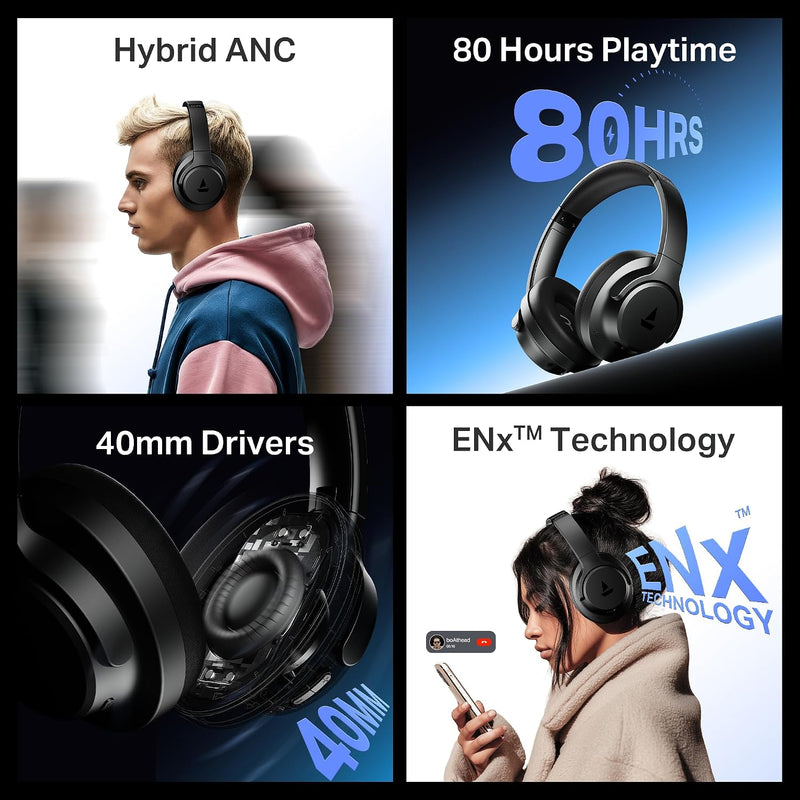 boAt Rockerz 512 Hybrid Headphones